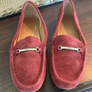 Ralph Lauren Women's burgundy Suede Loafers like new